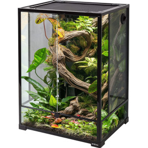 Repti-Zoo Glass Terrarium 60x45x90cm - szklane terrarium z metalową siatką