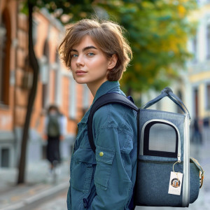 Furrever Friends Citfit Blue - plecak transporter dla kota i psa