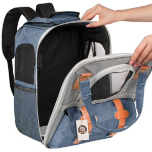 Furrever Friends Citfit Blue - plecak transporter dla kota i psa