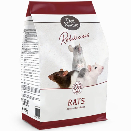Deli Nature Rodelicious Rats - mieszanka dla szczurów owocowo-warzywna 2,5kg