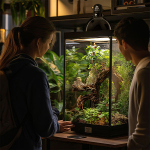 Terrario Biosphere Light - oprawka na żarówki grzewcze