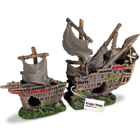 Kruger Meier Pirate Ship – Statek do Akwarium 25x6x16 cm