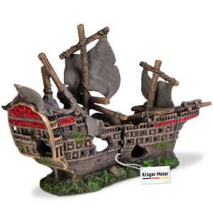 Kruger Meier Pirate Ship – Statek do Akwarium 25x6x16 cm