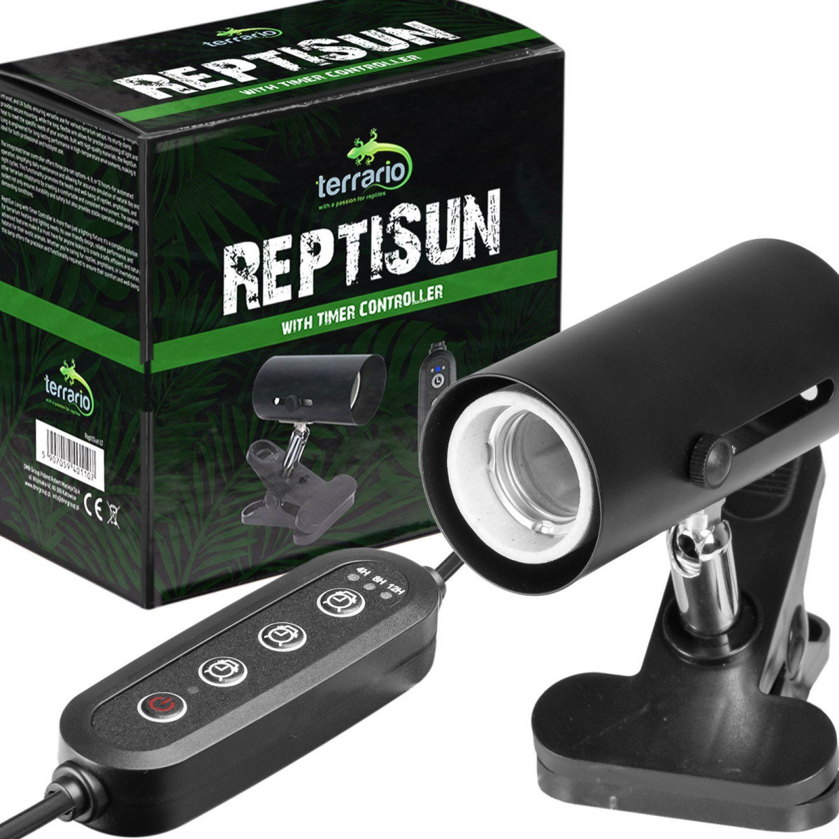 Terrario ReptiSun Time Control - lampa z programatorem czasowym zapewniająca automatyczny rytm dnia i nocy dla Twojego gada