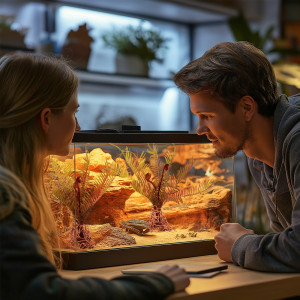 Terrario – Sztuczna roślina do terrarium - Paproć 40x14x41 cm