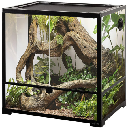 Repti-Zoo Glass Terrarium 60x45x60cm - szklane terrarium z metalową siatką