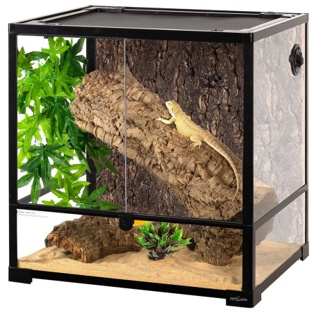 Repti-Zoo Glass Terrarium 60x45x60cm - szklane terrarium z metalową siatką, nowoczesne rozwiązania i maksimum bezpieczeństwa