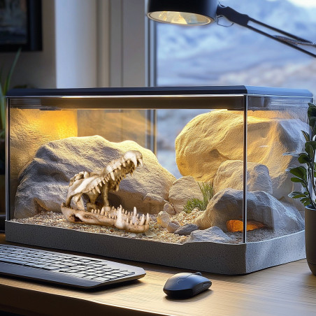 Terrario Crocodile Skull XL - czaszka krokodyla do terrarium 23x11x16 cm