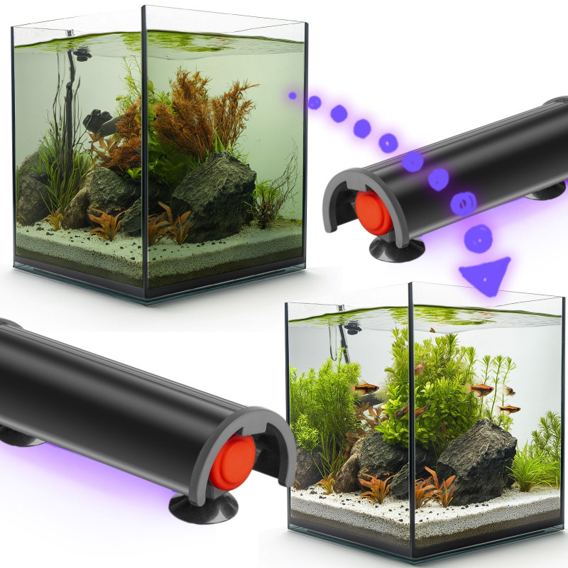 Kruger Meier Luminaqua S-Line 5W - sterylizator UV z programatorem czasowym, zakres 20–100 l. Programator 3/6/12/24h
