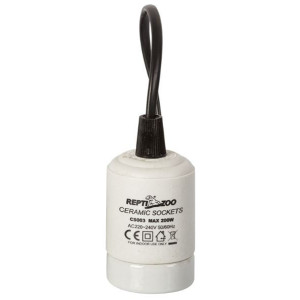 Repti-Zoo oprawka ceramiczna z kablem i wieszakiem