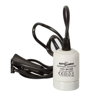 Repti-Zoo oprawka ceramiczna z kablem i wieszakiem