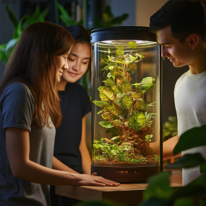 Terrario – Sztuczna Roślina do Terrarium – Monstera Wisząca – 70 cm