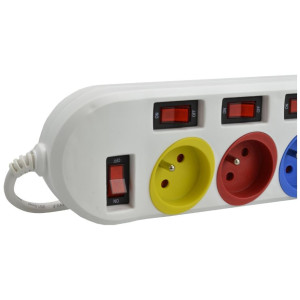 Listwa zasilająca 1,5m - 6 wyłączników